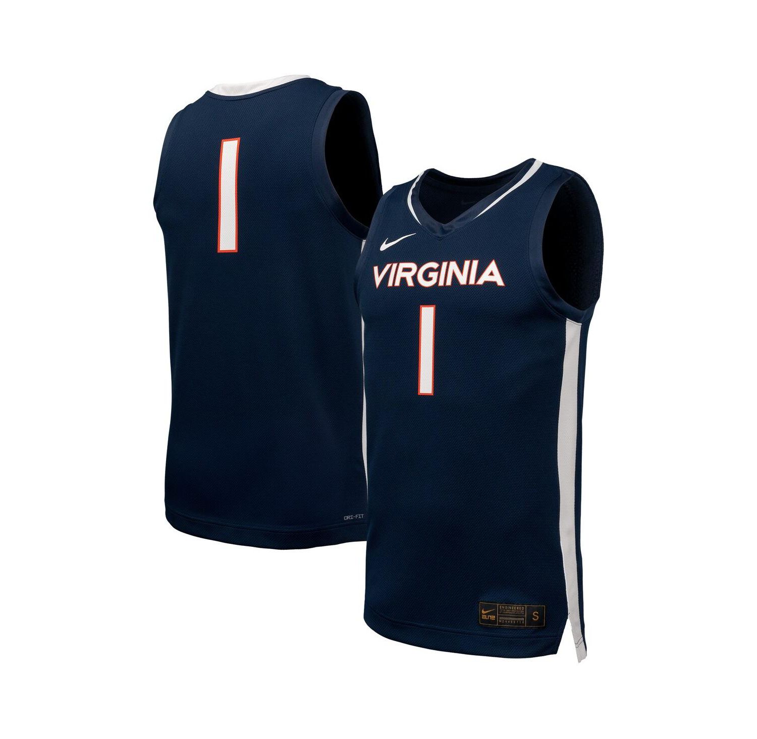 Men's Navy Virginia Cavaliers Replica Basketball Jersey