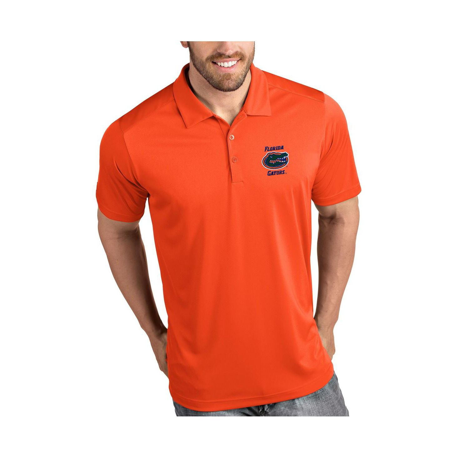 Men's Orange Florida Gators Antigua Tribute Polo Shirt