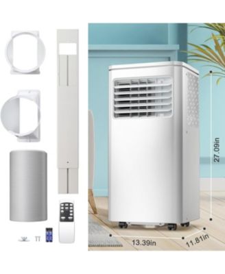 Portable Air Conditioner 10000 BTU, Remote Control, 4 in 1 protable ac, Cools 450sq. ft, 24 Hour Timer, Quiet Operation,Window Fan, 2 Speed