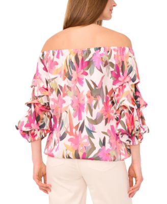 売れ筋商品|||ヴィンスカムート カットソー トップス レディース Women's Off-the-Shoulder Tie-Hem Blouse Yellow Rose R.Vivimos Women's Summer Cotton Short Sleeves Off The
