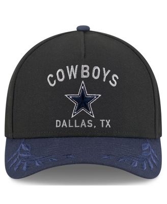 Men's Black/Navy Dallas Cowboys 2025 NFL Draft 39THIRTY Flex Hat