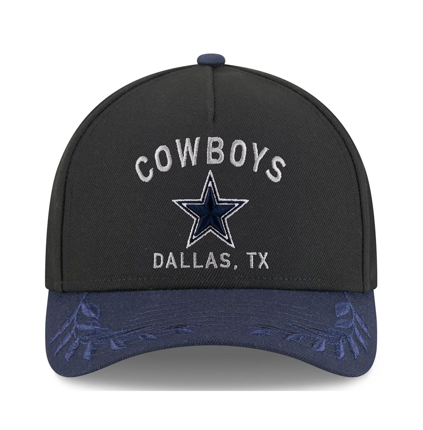Мужская кепка New Era Black/Navy Dallas Cowboys 2025 NFL Draft 39THIRTY Flex Hat — фото 5