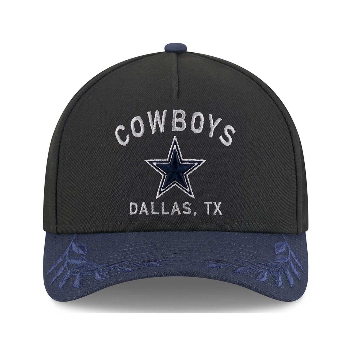 Men's Black/Navy Dallas Cowboys 2025 NFL Draft 39THIRTY Flex Hat