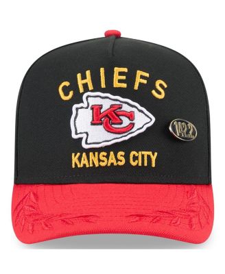 Men's Black/Red Kansas City Chiefs 2025 NFL Draft On Stage A-Frame 59FIFTY Fitted Hat