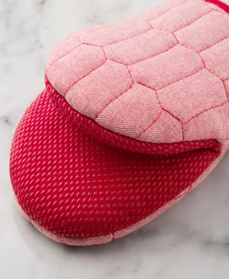Honeycomb Quilted Chambray Mini Oven Mitt Set, 5.5" x 8"