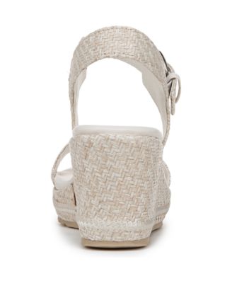 Open Round Toe Buckle Wedge Sandals