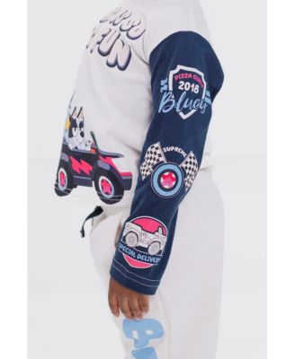 Baby Boys Henley T-Shirt and French Terry Pants