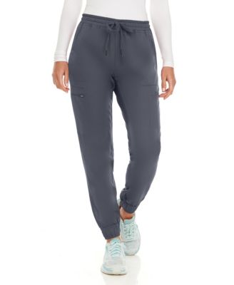 Women's Seven Pocket Cargo Scrub Pants Joggers with 4-Way Stretch