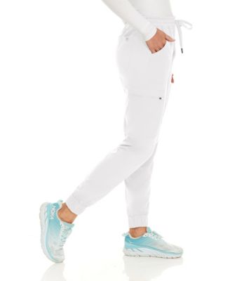 Women's Seven Pocket Cargo Scrub Pants Joggers with 4-Way Stretch