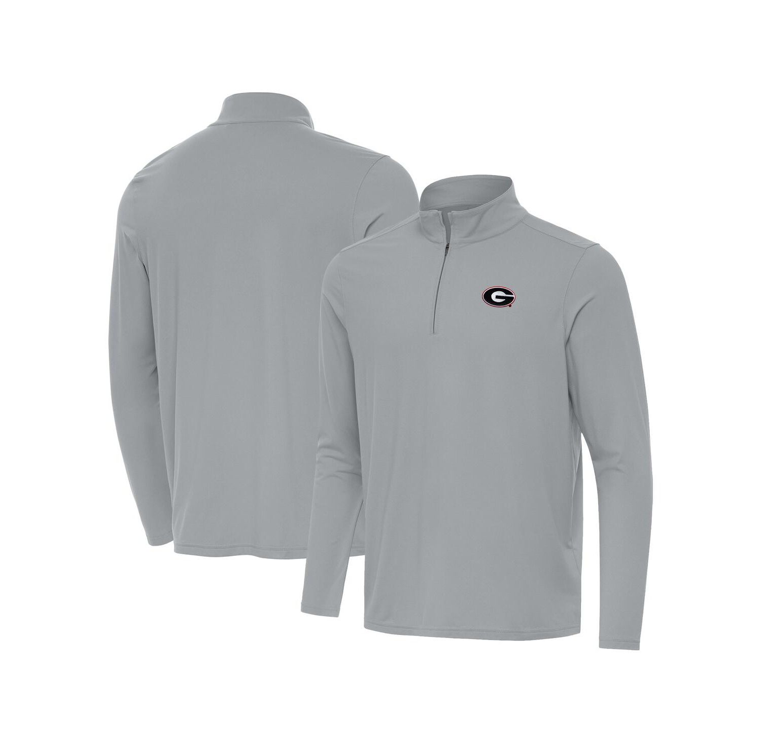 Men's Gray Georgia Bulldogs Intent Quarter-Zip Top