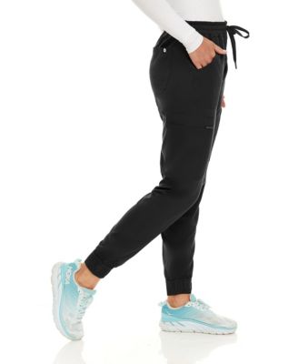 Women's Seven Pocket Cargo Scrub Pants Joggers with 4-Way Stretch