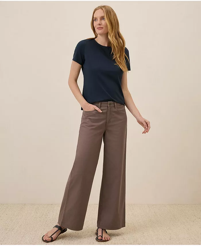 Women's Organic Cotton Luxe Stretch Jersey Tee - thumbnail 5
