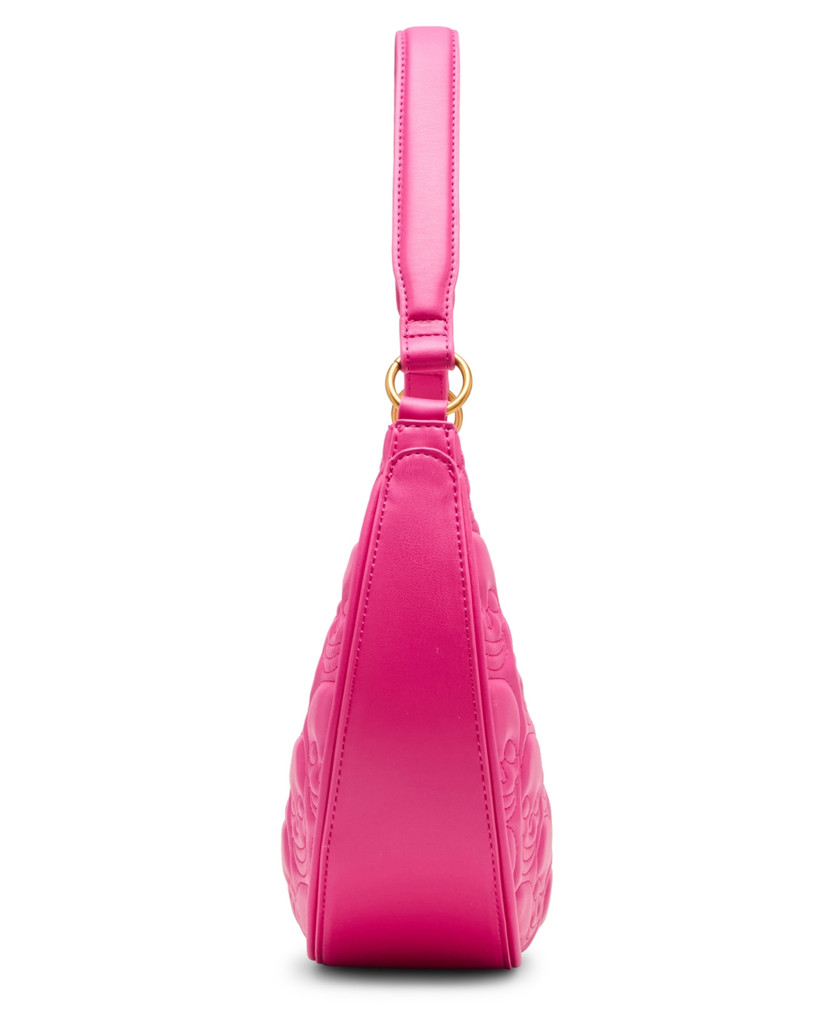 Betsey Johnson Skele-tease Zipper Shoulder Bag In Pink
