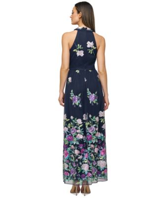 Women's Dassie Floral V-Neck Tie-Waist Gown
