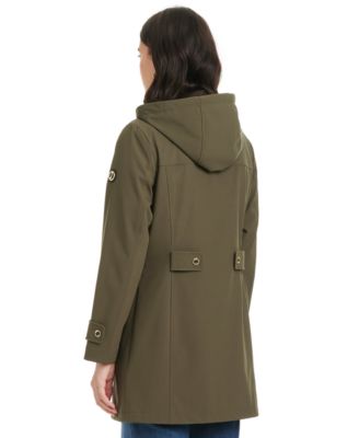 Women's Hooded Corduroy-Collar Softshell Coat, Exclusively at Macy's