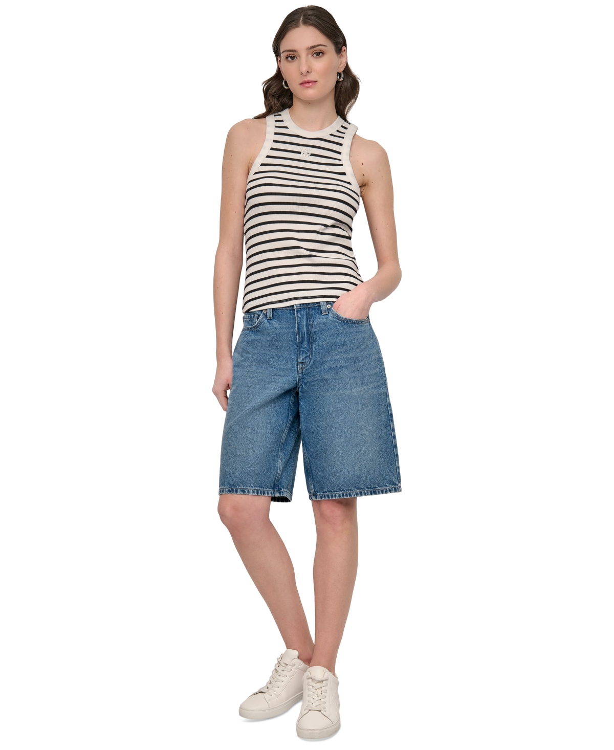 DKNY JEANS WOMEN'S CREWNECK TANK 