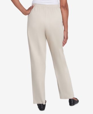 Petite Mid-Rise Casual Pants