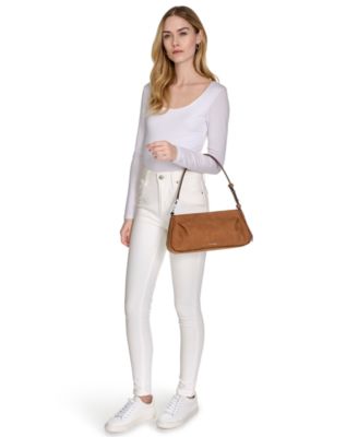Tina Suede Shoulder Bag