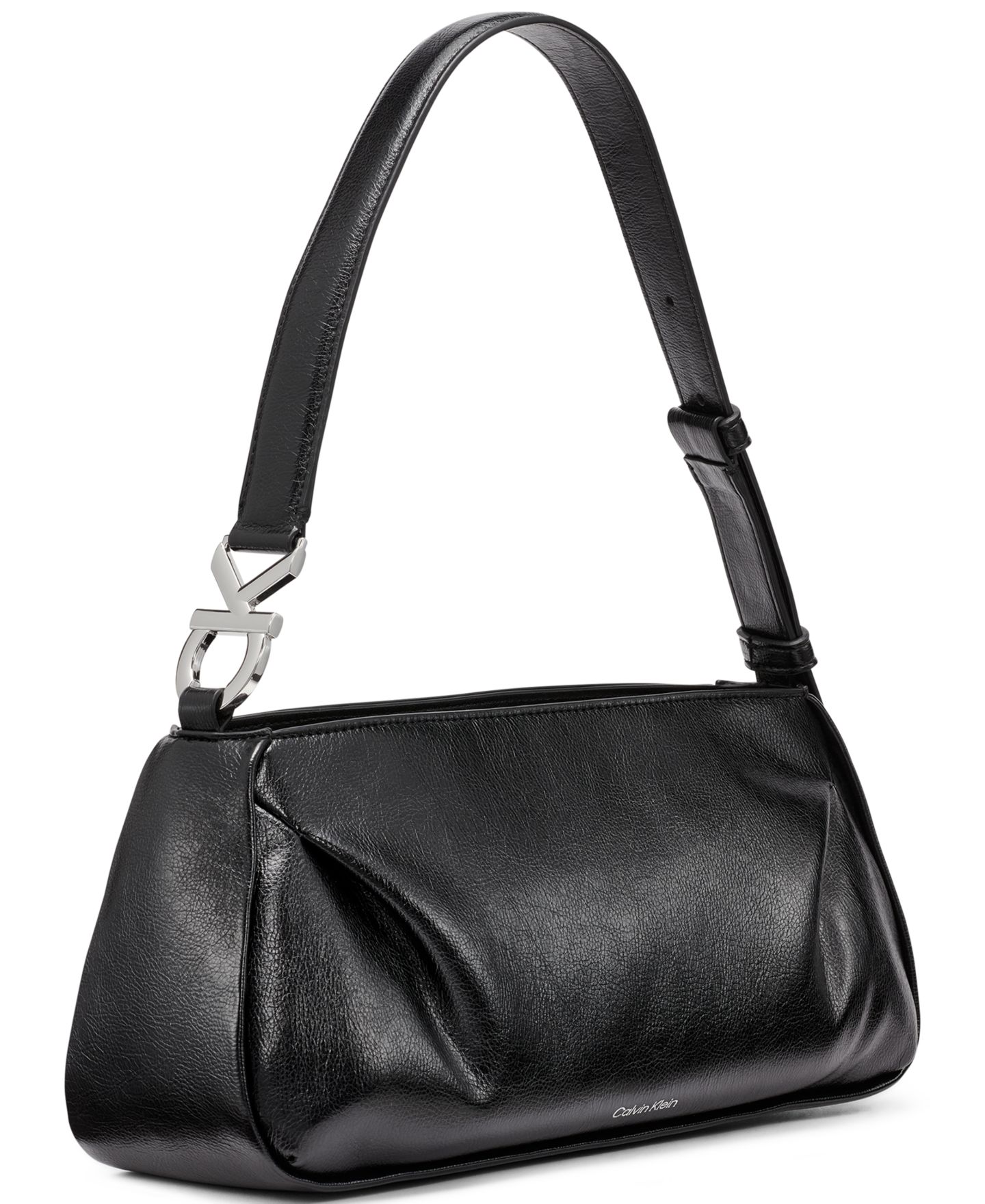 Женская сумка Calvin Klein Tina Mini Shoulder, цвет: Чёрный / Серебристый — фото 3