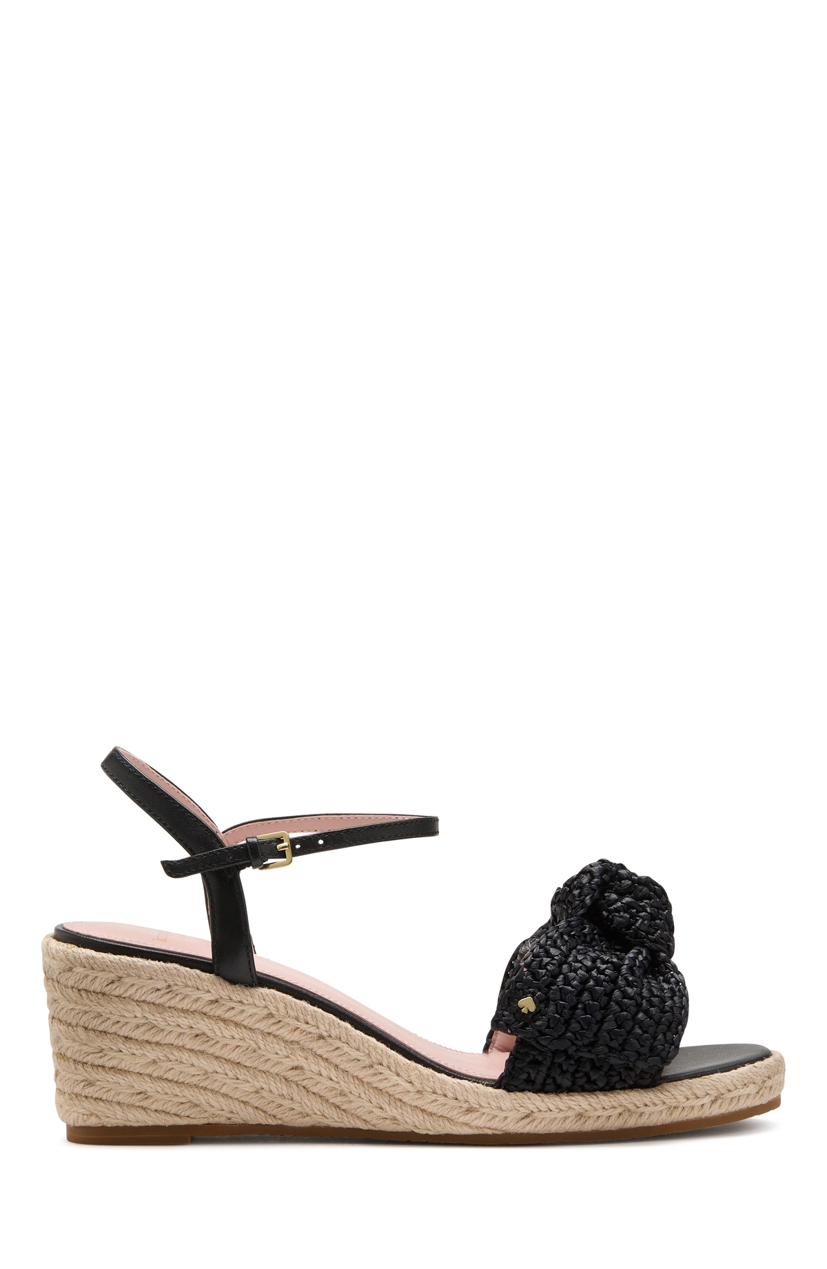 KATE SPADE WOMEN'S LEANDRA RAFFIA ESPADRILLE WEDGE SANDALS 