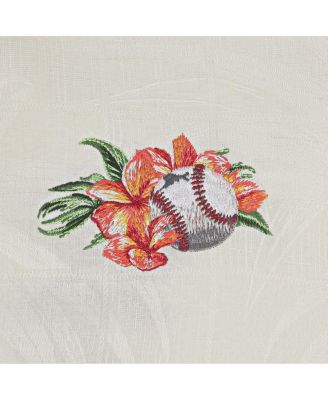 Men's White Detroit Tigers Grand Slam Bay Camp Button-Up Shirt