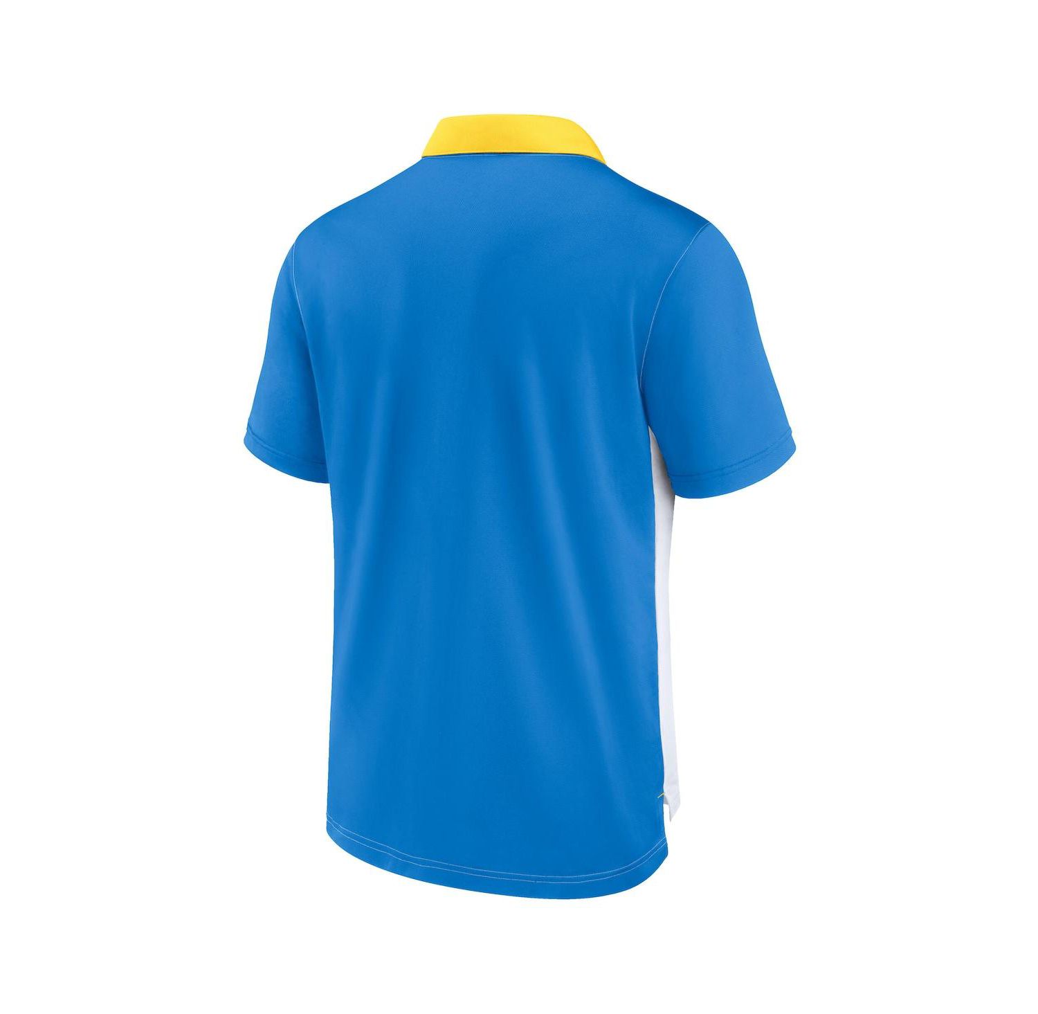 Men's White/Powder Blue Los Angeles Chargers Rewind Pique Polo Shirt