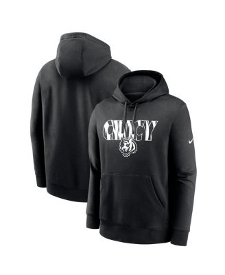 Nike - Men's Black Cincinnati Bengals Cheer Zone Club Fleece Pullover Hoodie