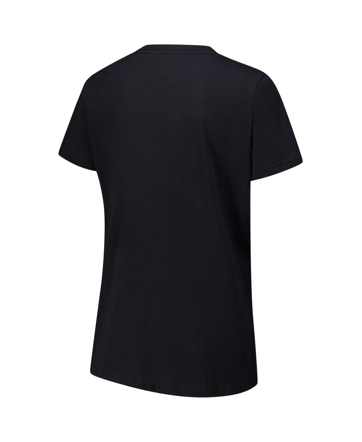 Shop G-iii 4her By Carl Banks Women's Black Carolina Panthers Post Season V-neck T-shirt