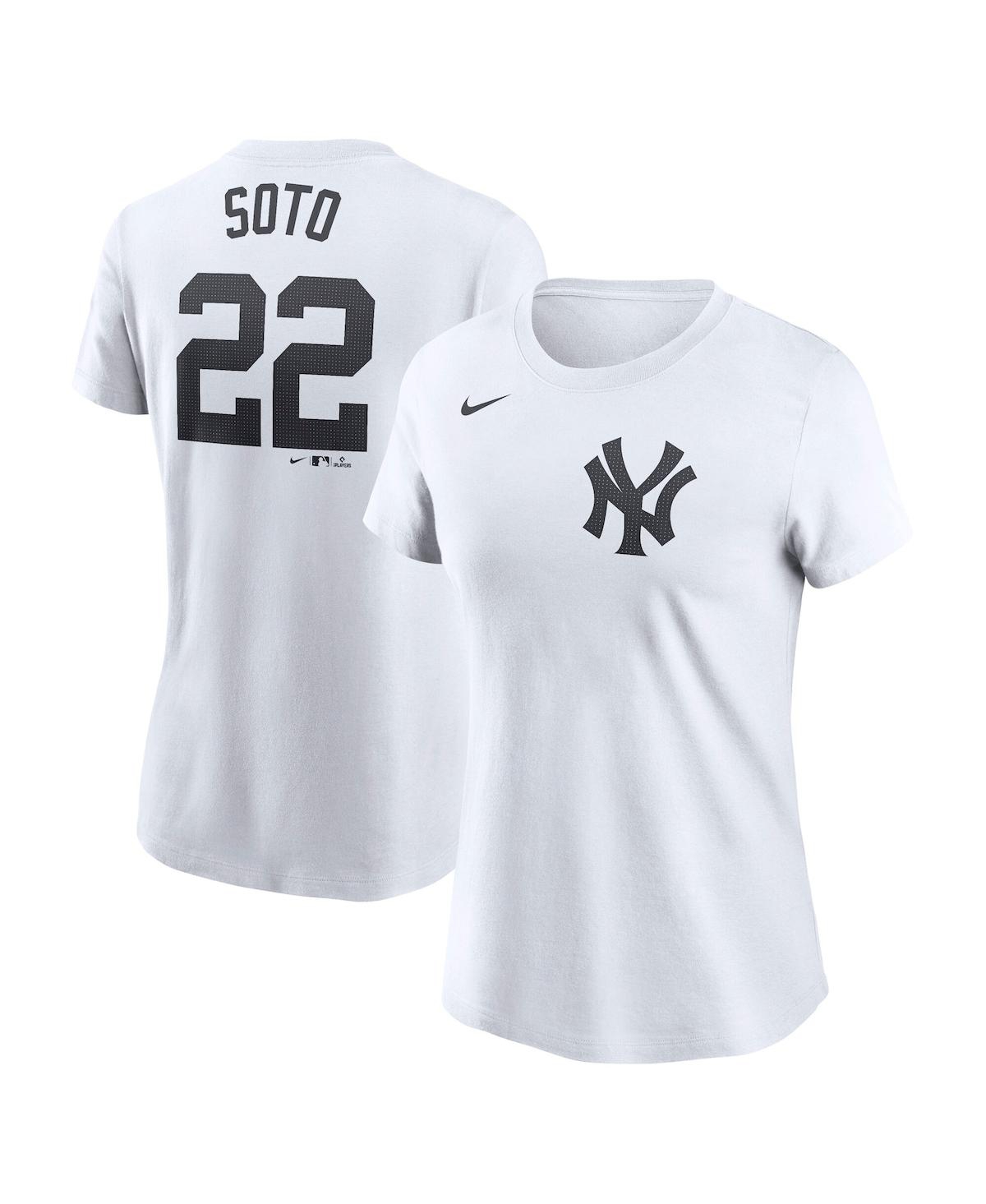 Nike Women's Juan Soto White New York Yankees Fuse Name Number T-shirt In White