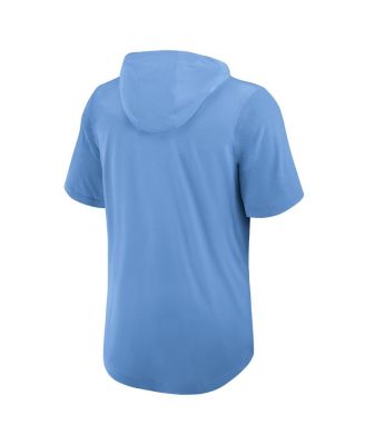 Men's Light Blue St. Louis Cardinals Tri-Blend Performance Hoodie T-Shirt