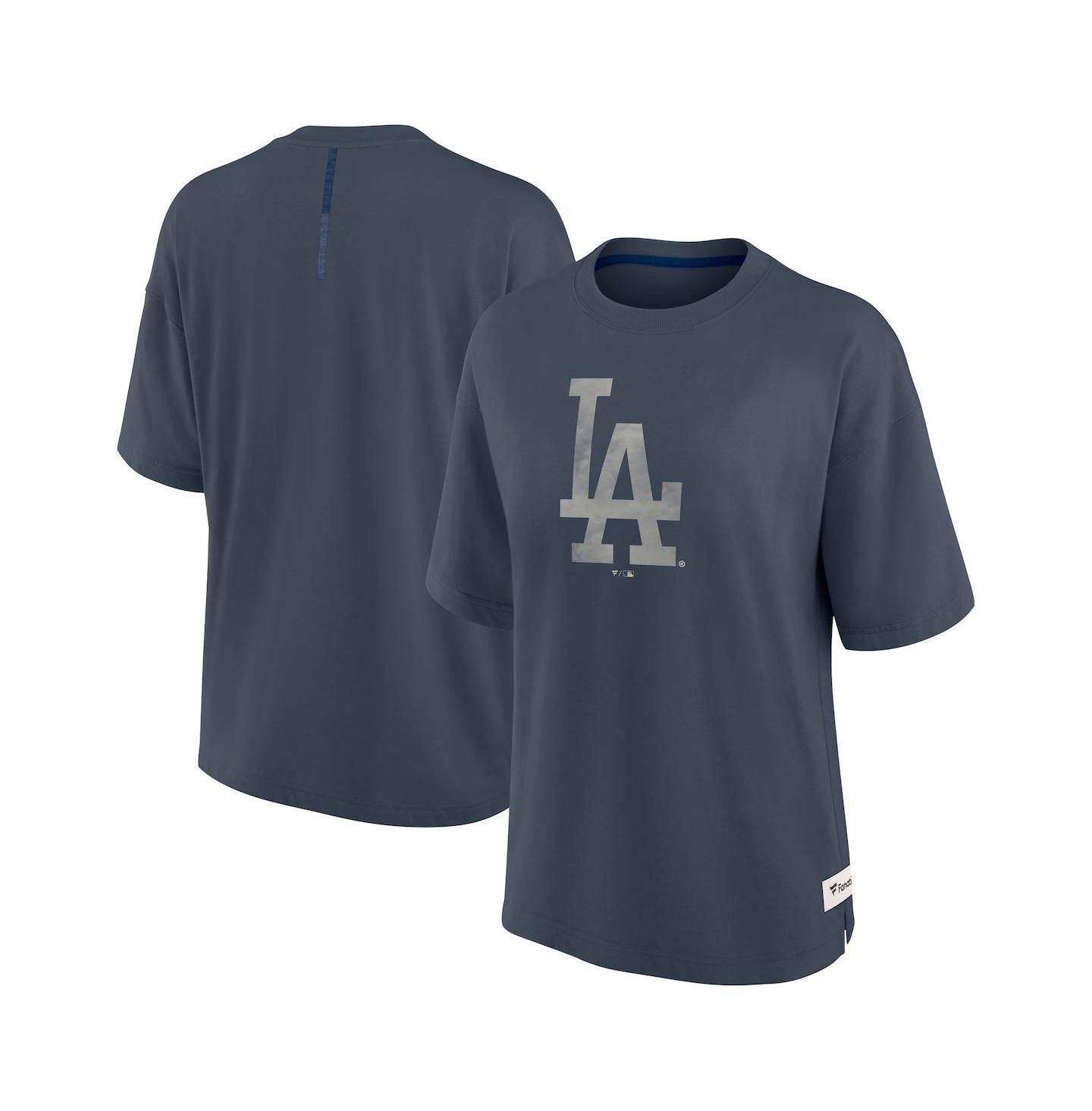 Женская футболка Fanatics Blue Los Angeles Dodgers Elements Raw Edge Future Ground — фото 1