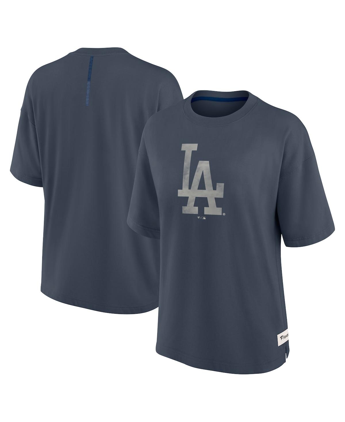 Fanatics Women's Blue Los Angeles Dodgers Elements Raw Edge Future Ground T-shirt In Blue