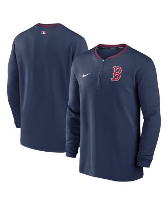 Nike - Men's Navy Boston Red Sox Authentic Collection Performance Half-Zip Top