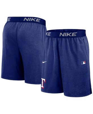 Nike - Men's Royal Texas Rangers Authentic Collection Performance Knit Shorts