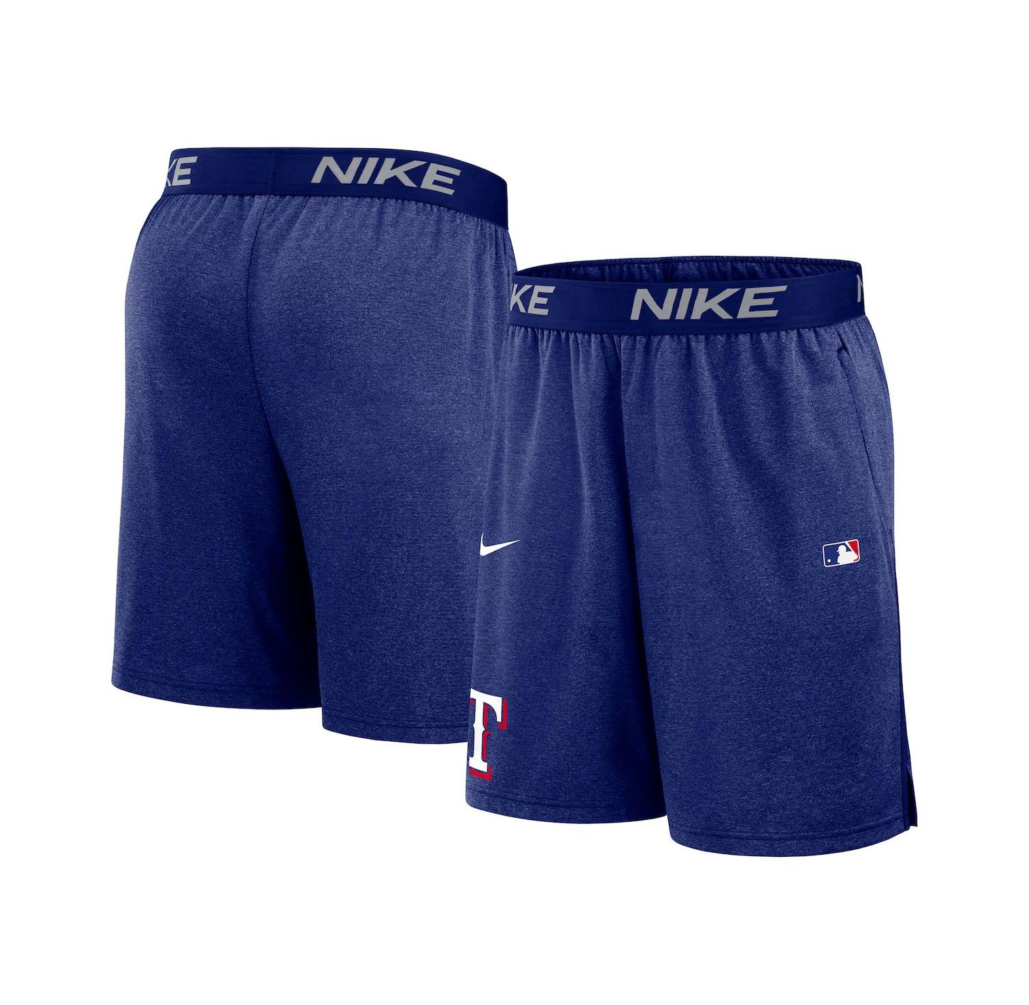 Men's Royal Texas Rangers Authentic Collection Performance Knit Shorts