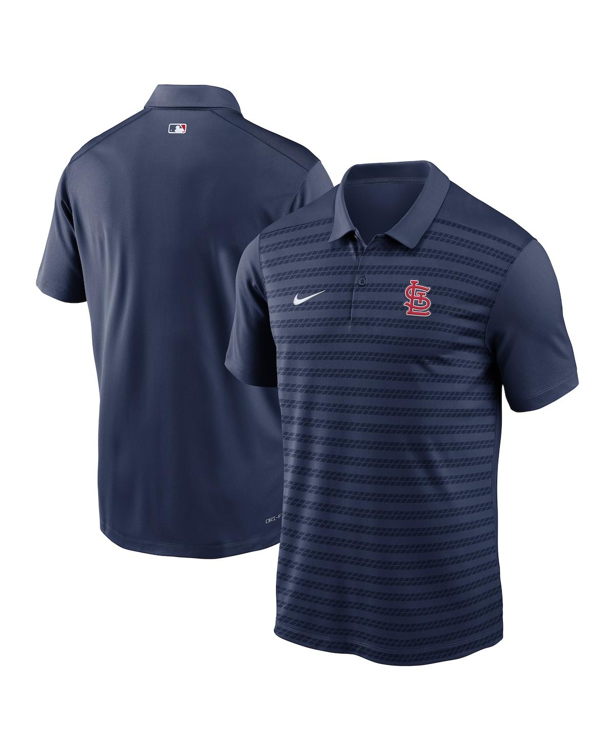 NIKE MEN'S NAVY ST. LOUIS CARDINALS AUTHENTIC COLLECTION VICTORY PERFORMANCE POLO SHIRT 