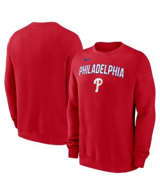 Nike - Men's Red Philadelphia Phillies Pullover Sweatshirt