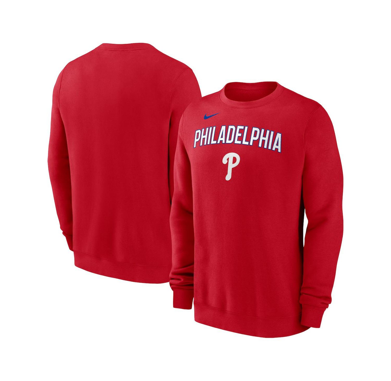 Men's Red Philadelphia Phillies Pullover Sweatshirt