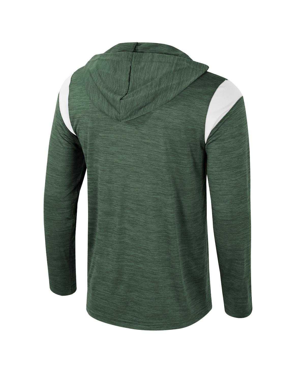 Colosseum Men's Green Michigan State Spartans Dozer Half-zip Windshirt In Green