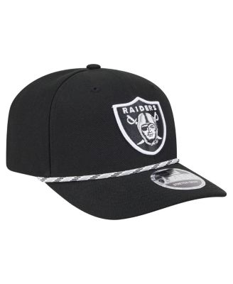 Men's Black Las Vegas Raiders Gameday Multi Rope 9SEVENTY Stretch-Snap Hat