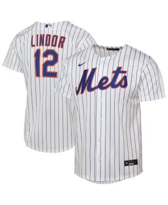 Nike - Big Boys and Girls Francisco Lindor White New York Mets Home Replica Player Jersey