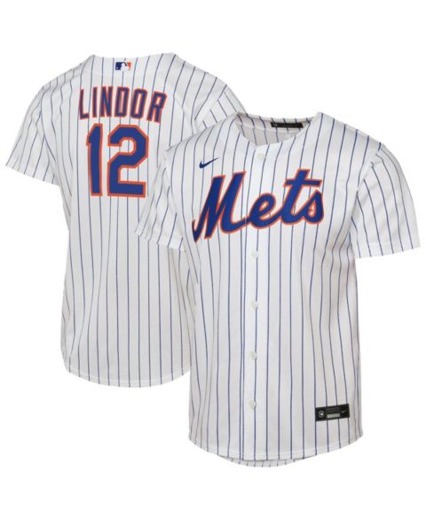 Детское джерси Nike Francisco Lindor New York Mets Home Replica Player, White
