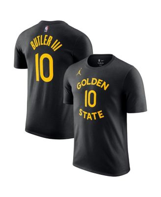 Jordan - Men's Jimmy Butler III Black Golden State Warriors Statement Edition Name Number T-shirt