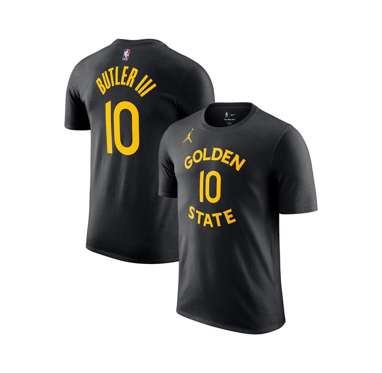 Men's Jimmy Butler III Black Golden State Warriors Statement Edition Name & Number T-Shirt