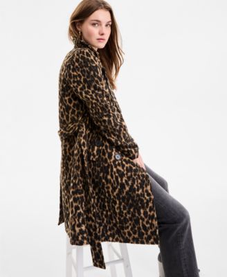 Women's Double-Breasted Belted Trench Coat