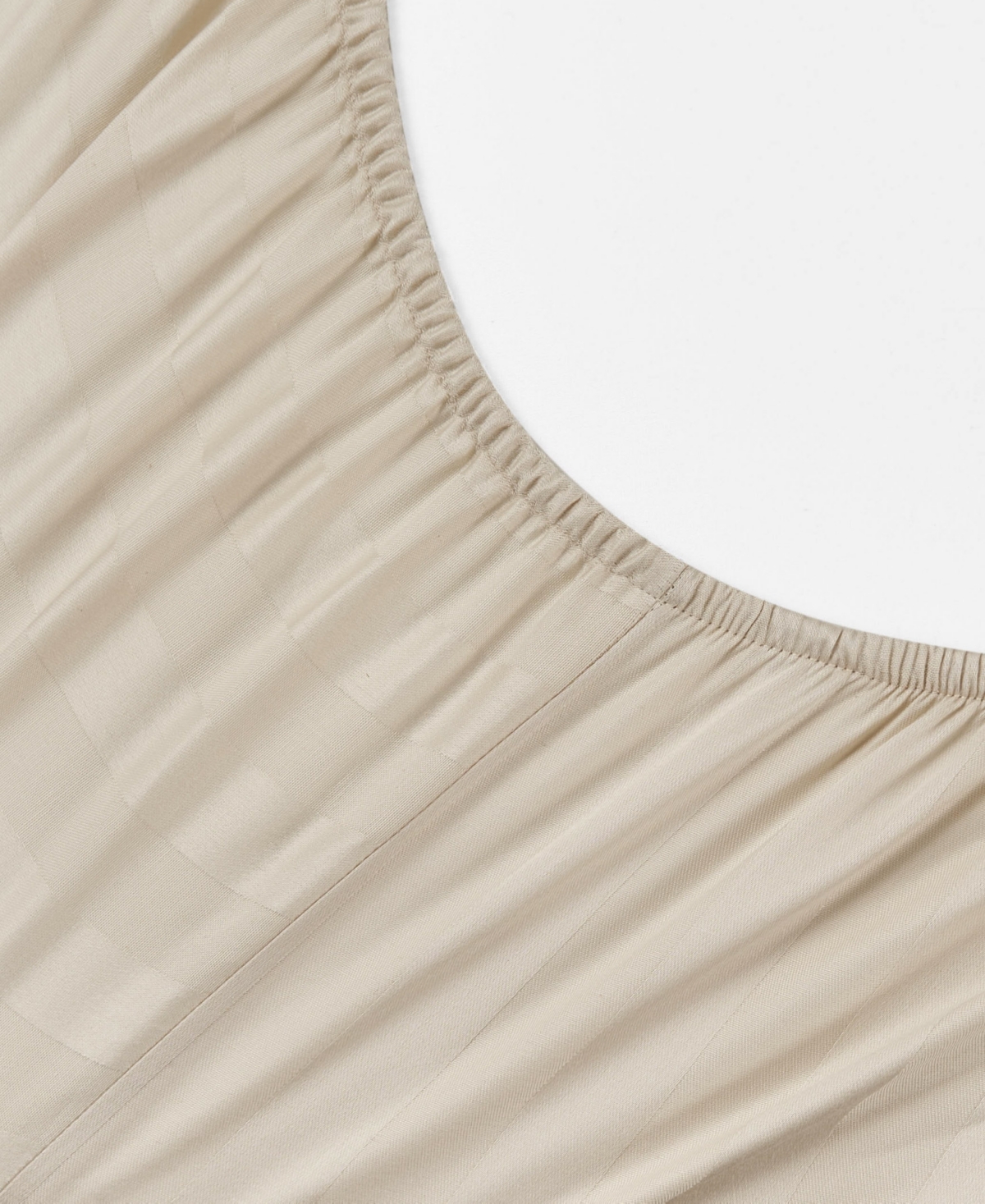 French Connection Damask Stripe 300-thread Count Cotton Sateen 4-pc. Sheet Set, Queen In Beige