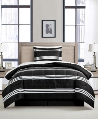 Aiden Striped 8-Pc. Comforter Sets