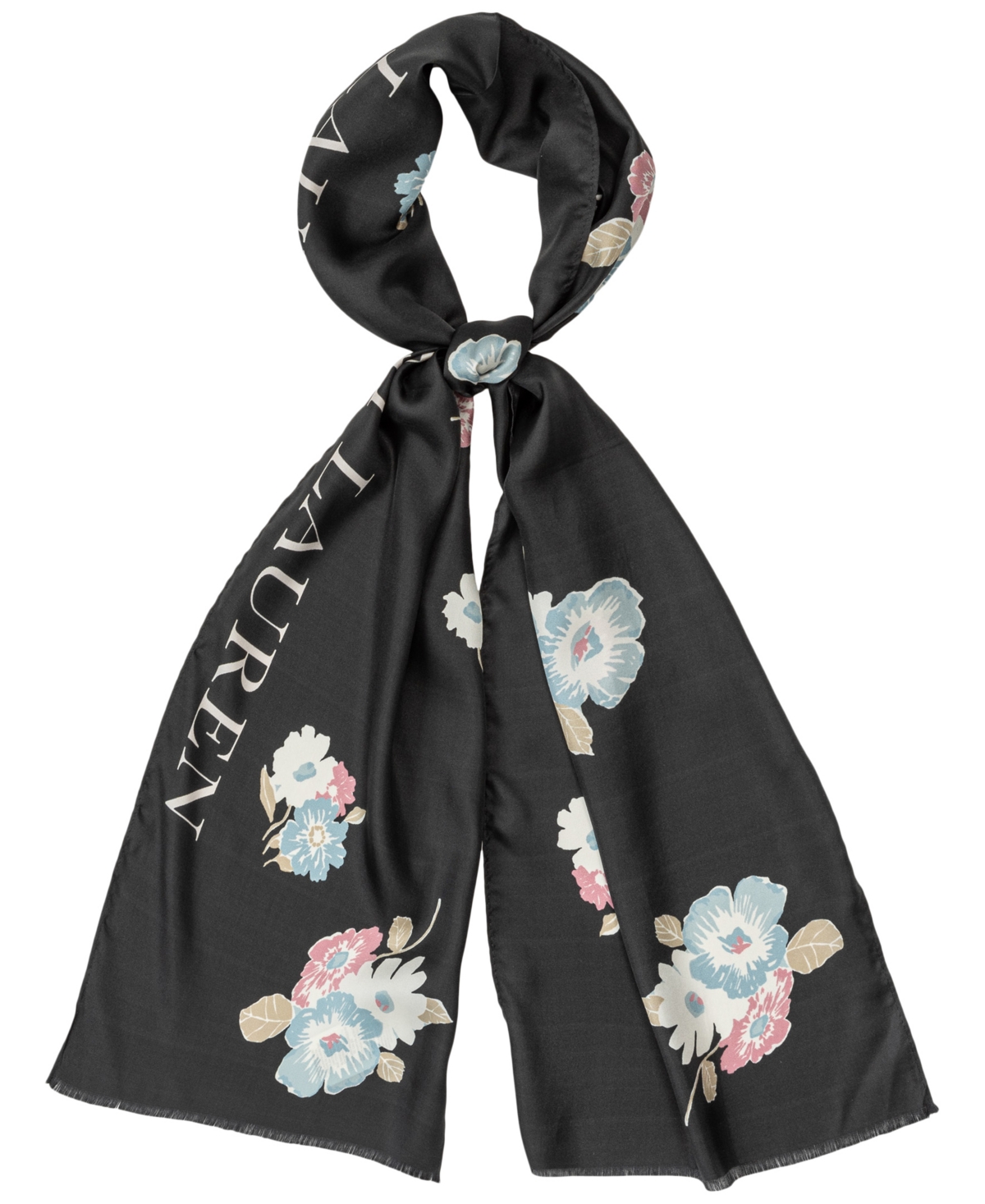 Spring Floral Oblong Scarf - Pink