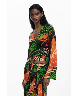 Women's Tropical wrap top