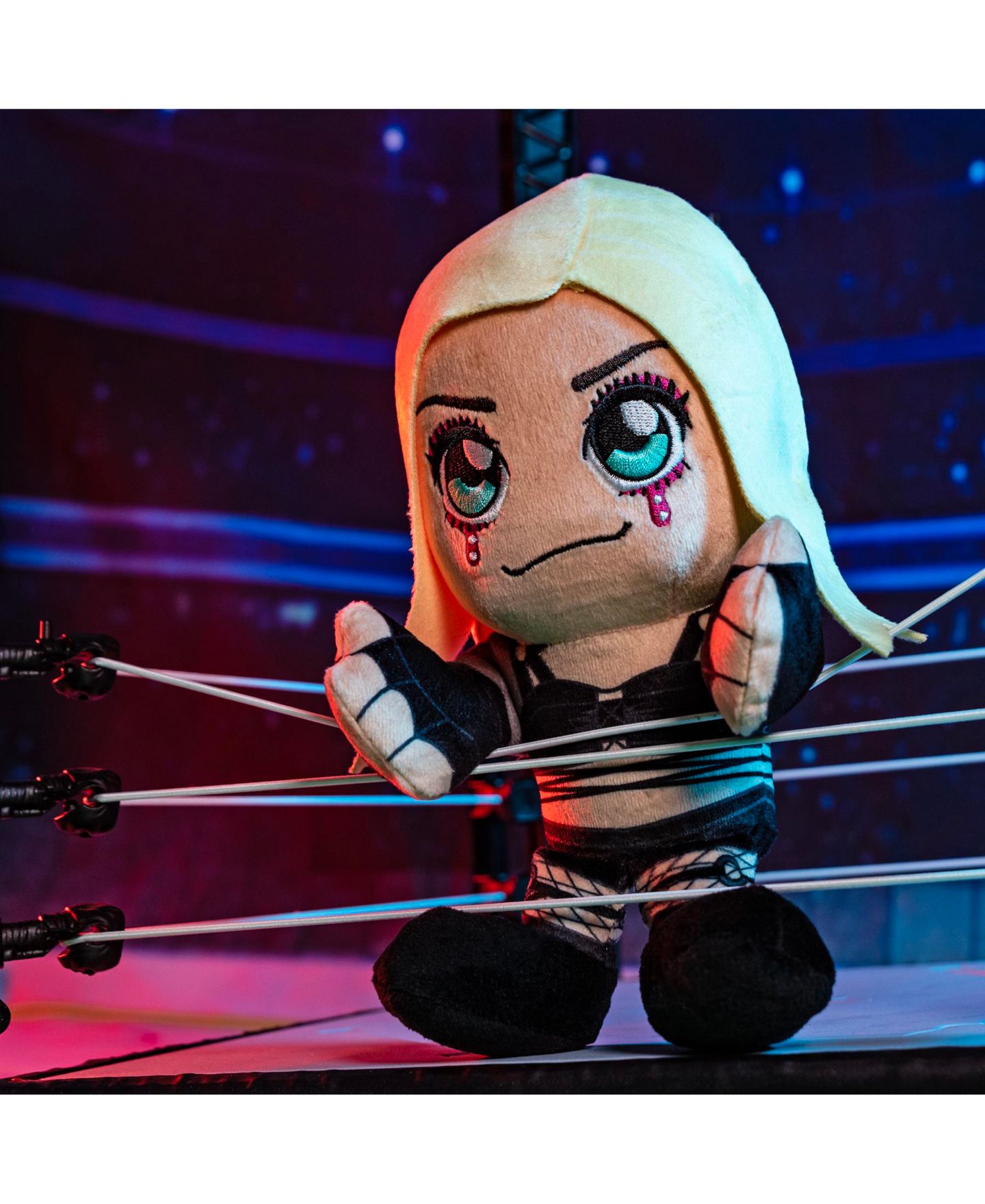 Детская мягкая игрушка Bleacher Creatures Liv Morgan 8" Chibi-Inspired Kuricha Plush, 1-Piece, цвет: Разноцветный — фото 4